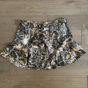 ZARA snakeskin skort